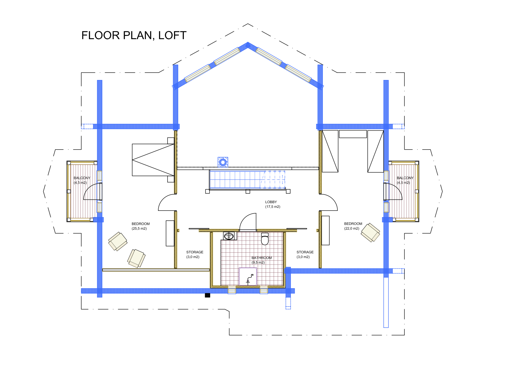 Loft / upper floor plan